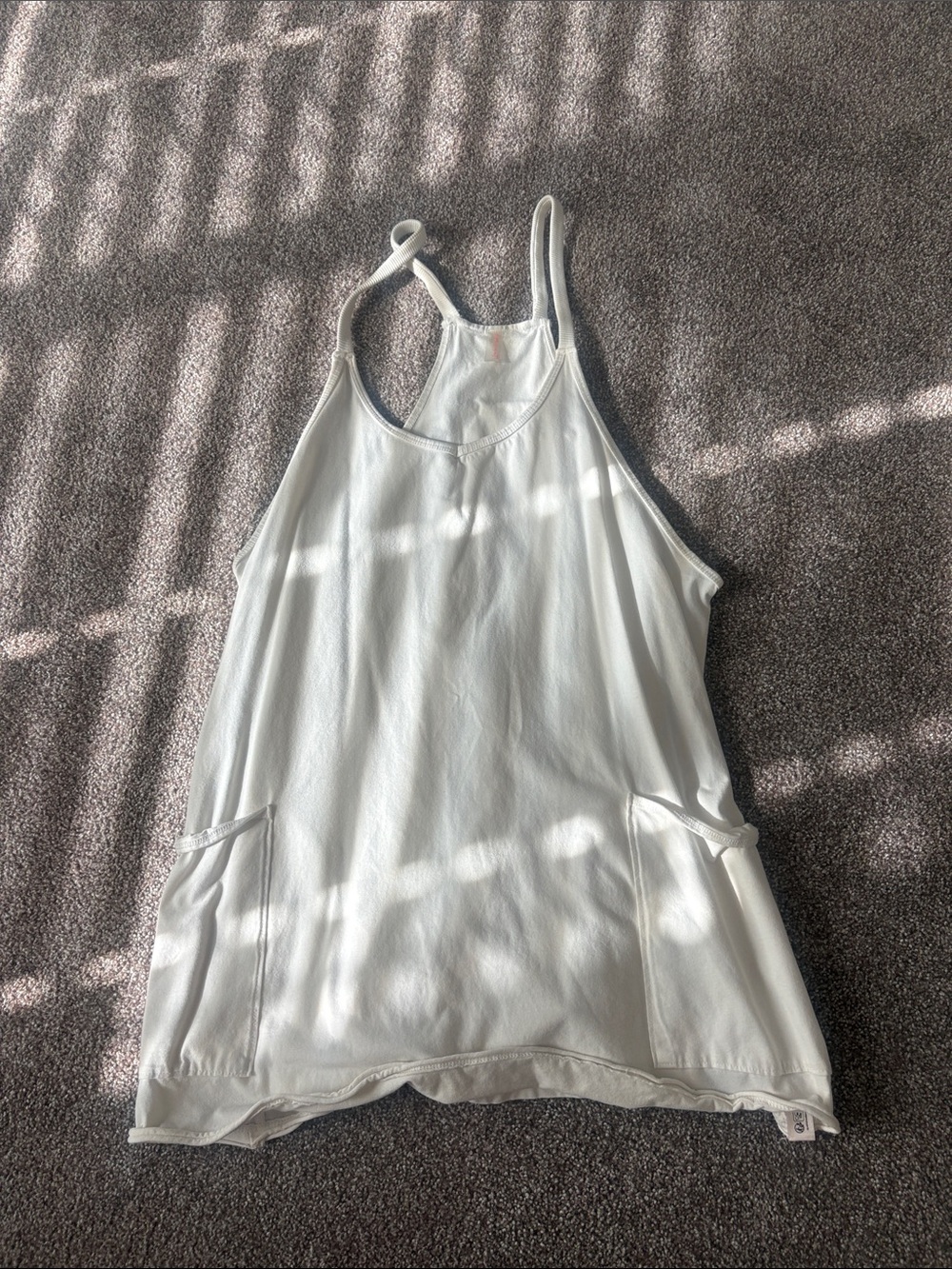 FP Movement by Free People White Racerback Mini Dress
